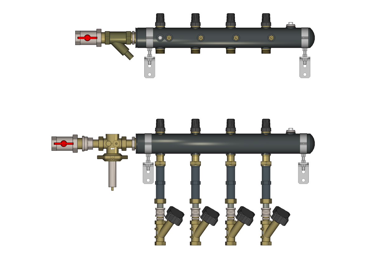 Ридан TDU.5R 162L2002R — Узел распределительный этажный DN50-4L-20-APT15-MNT15