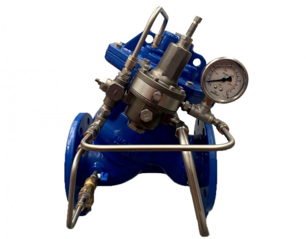 Ридан C301-R 082X6155RL2 — Регулятор давления «до себя» в сборе DN200, PN25 (диапазон настройки: 2...16 бар, L=600 мм)