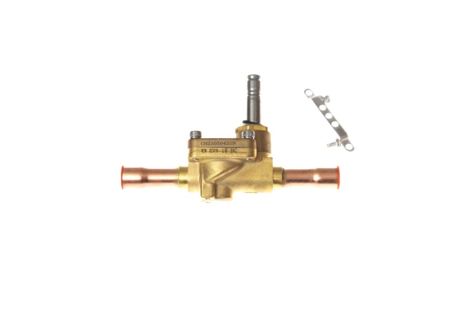 Ридан EVR 10 032L9095R — Клапан электромагнитный постоянного тока НЗ, DN12, присоединительные патрубки 1/2", под отбортовку