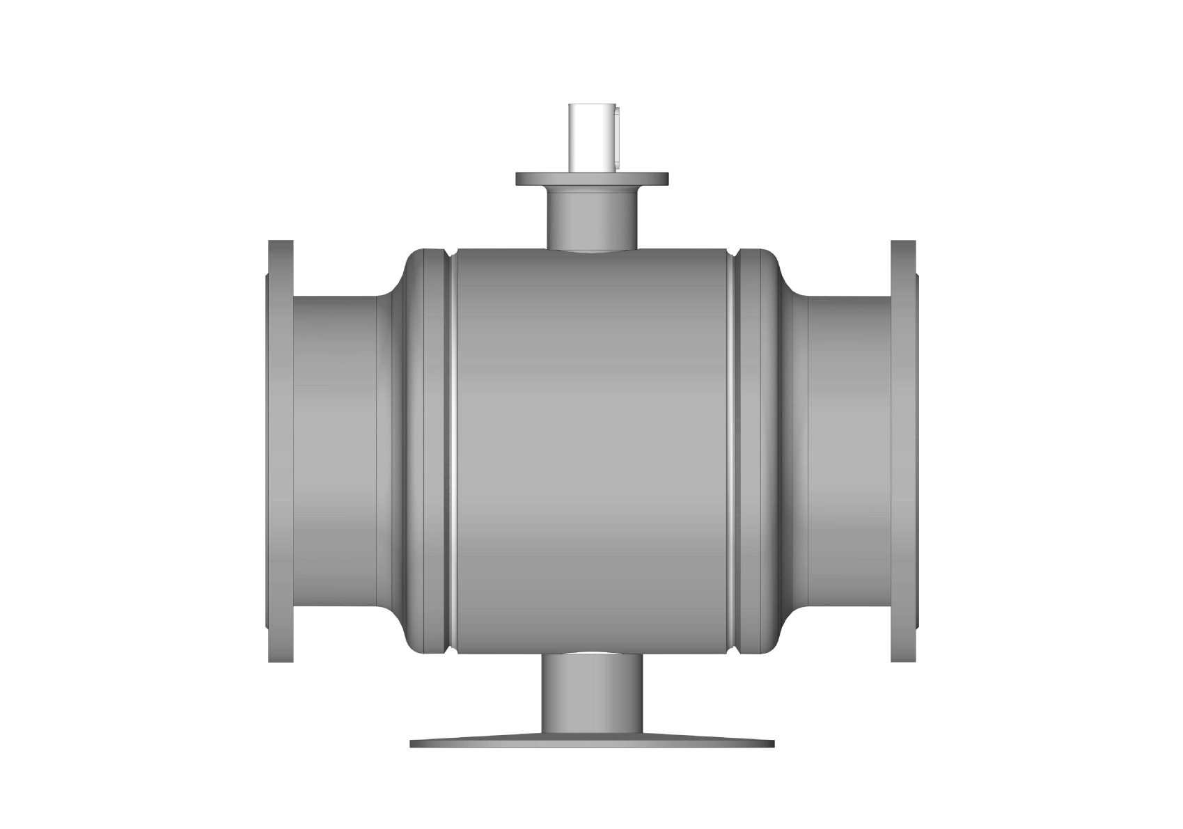 Ридан RJIP Premium 065N0377GR — Кран шаровой FF DN400 PN25 GF (фланцевый, под привод, стандартный проход)